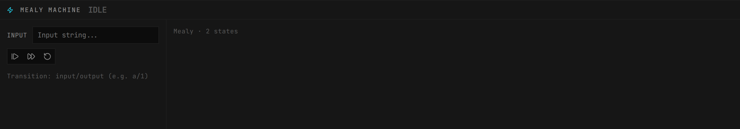 Mealy/Moore simulation